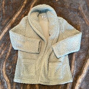 Cozy Z by Zella Sherpa Teddy Cardigan Wrap Size Small